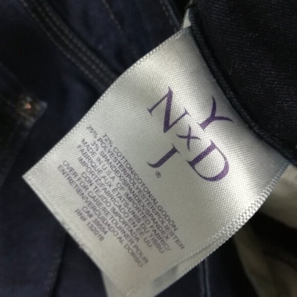 NYDJ Womens Jeans Jeggings Blue Denim Dark Wash Mid Rise Stretch 8 - Picture 15 of 15